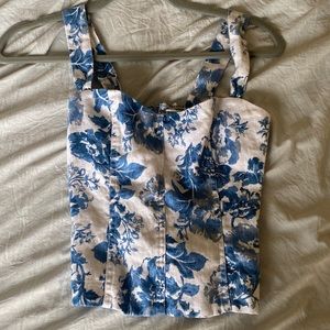 Reformation Floral Tank Top size 2